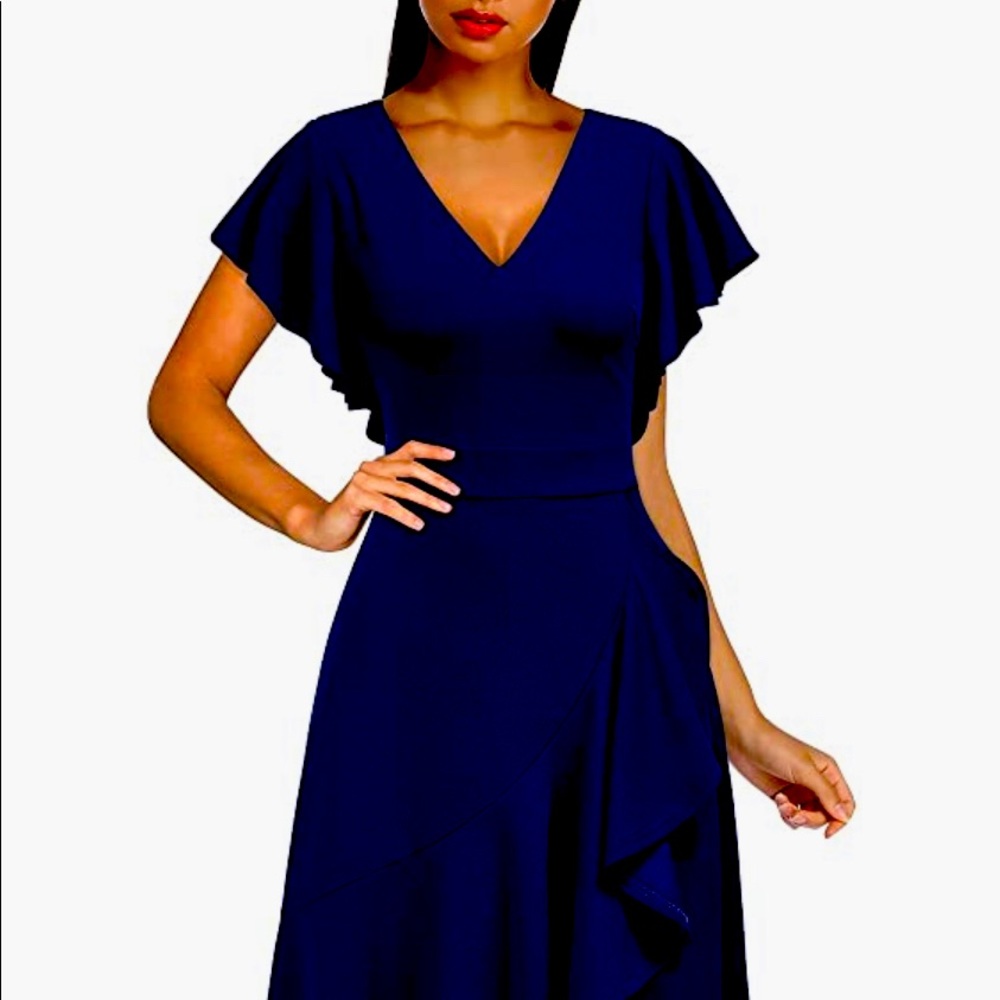 Flattering high low evening dress